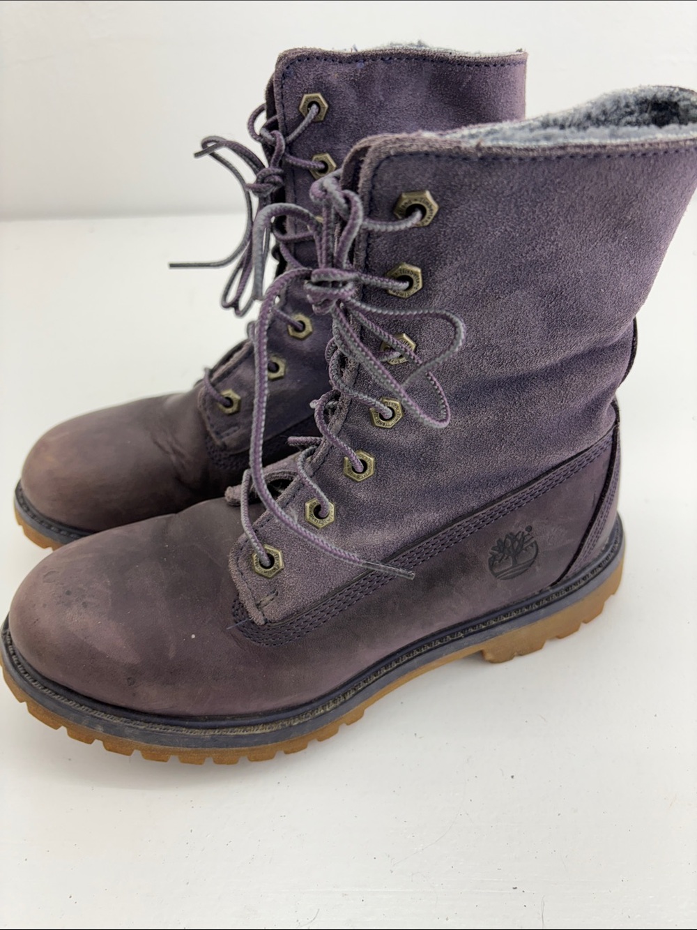 Timberland Boots Womens Purple 6M